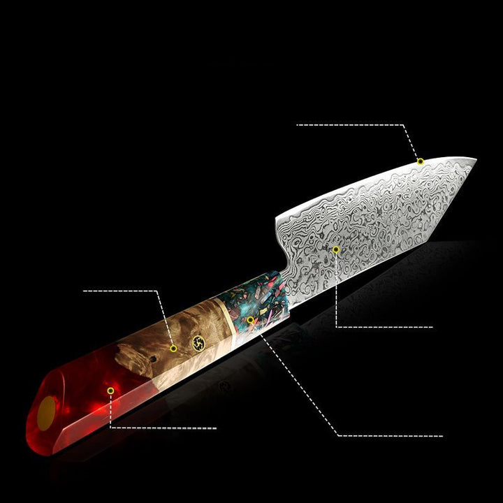 Personalized VG10 Knife – Pristine VG10 Chef Knife 10.5" with Exotic Olive Wood &amp; Resin Handle – shokuninusa