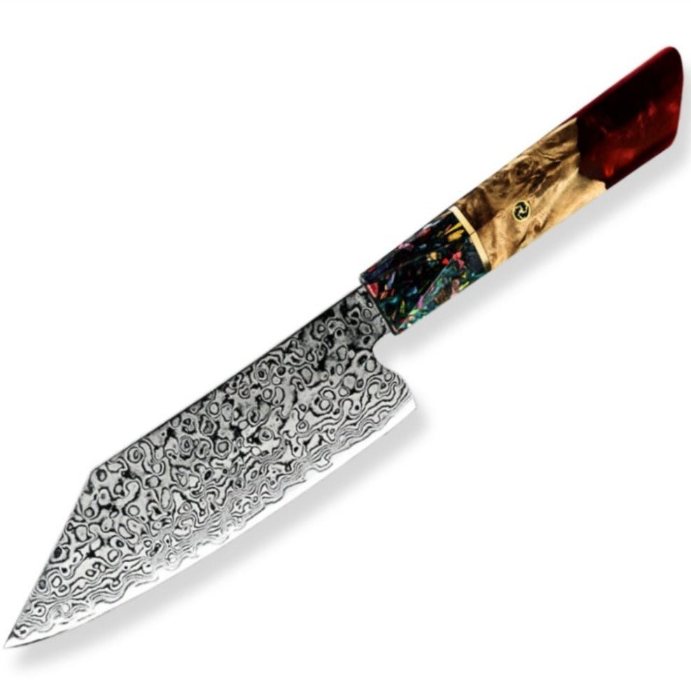 Bunka Knives – Pristine VG10 Chef Knife 10.5" with Exotic Olive Wood &amp; Resin Handle – shokuninusa