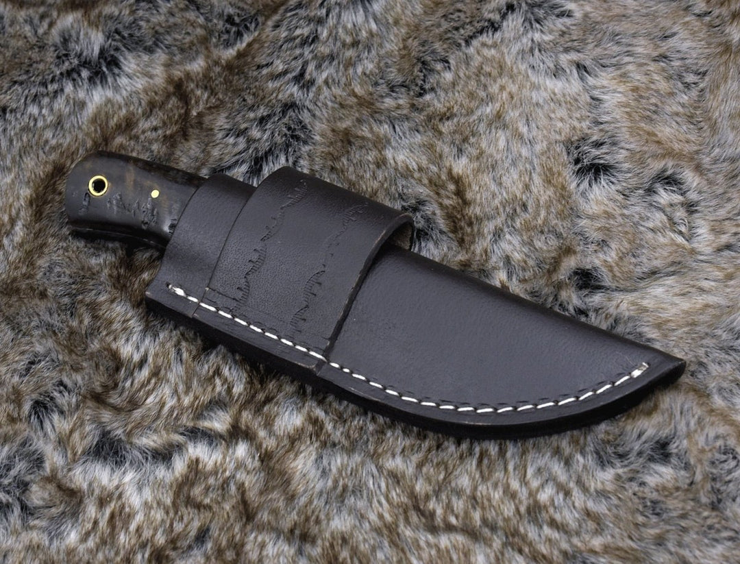 Resonance Every Knife – Resonance Every Day Carry Fixed Blade Knife with Ram Horn Handle – shokuninusa