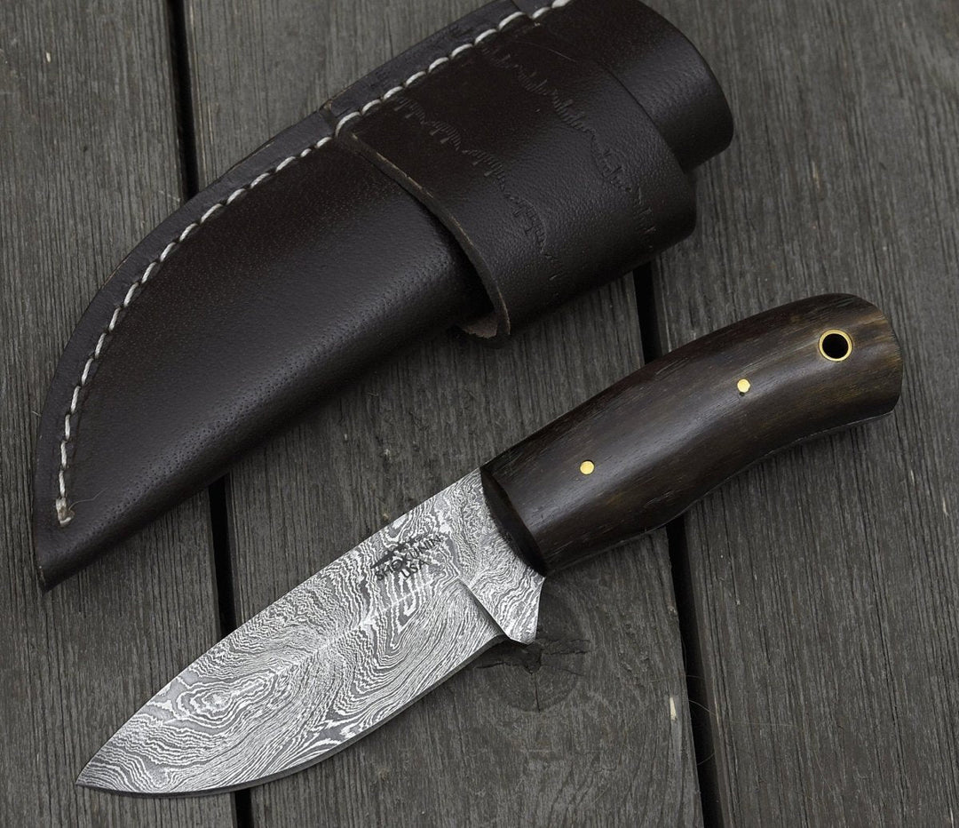 Specialty Skinning Knives – Resonance Every Day Carry Fixed Blade Knife with Ram Horn Handle – shokuninusa