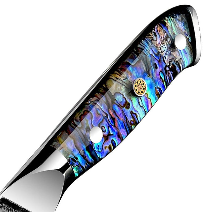 Knife VG10 – Ronin Custom VG10 9" Chef Knife Damascus Steel Knife with Abalone Shell Handle – shokuninusa