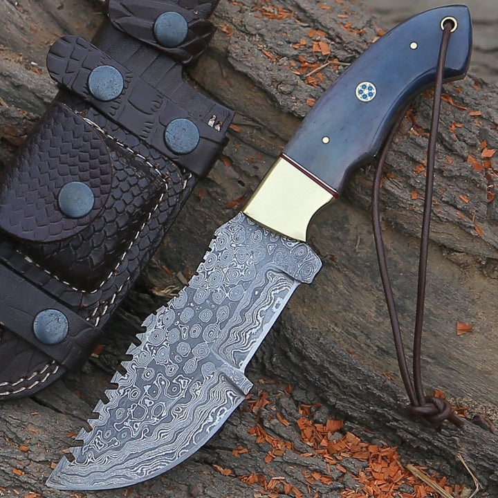 ShadowRidge Damascus Steel Premium Tracker Knife - Shokunin USA