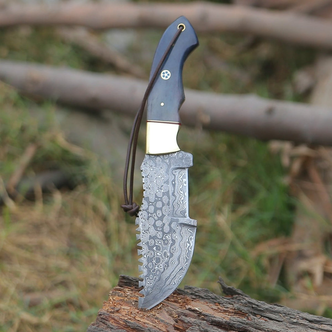 ShadowRidge Damascus Steel Premium Tracker Knife - Shokunin USA