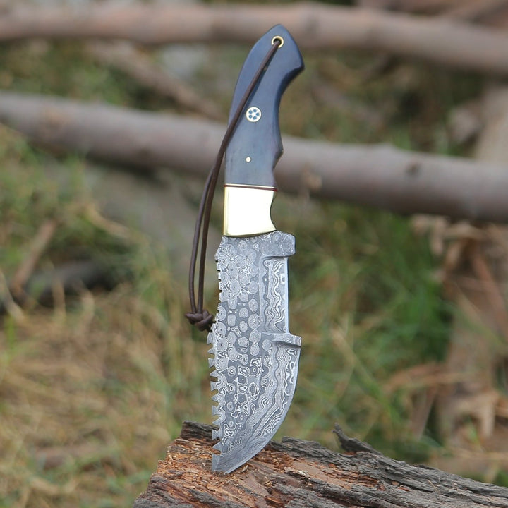 ShadowRidge Knives – ShadowRidge Damascus Steel Premium Tracker Knife – shokuninusa
