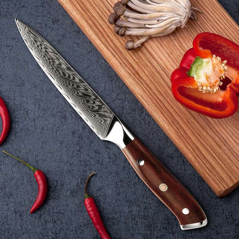 Splendor Knives – Splendor Knife Set 4 Piece VG10 Damascus Steel with Pakkawood Handle &amp; Sheath – shokuninusa