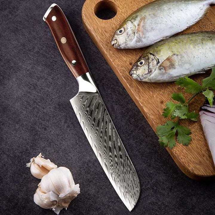 Splendor Chef Knife – Splendor Knife Set 4 Piece VG10 Damascus Steel with Pakkawood Handle &amp; Sheath – shokuninusa