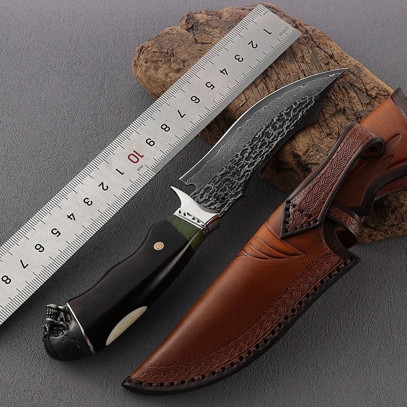 Stormfury Hunting Knives – Stormfury Handmade Japanese Fixed Blade Hunting Knife VG10 Damascus Steel Blade – shokuninusa