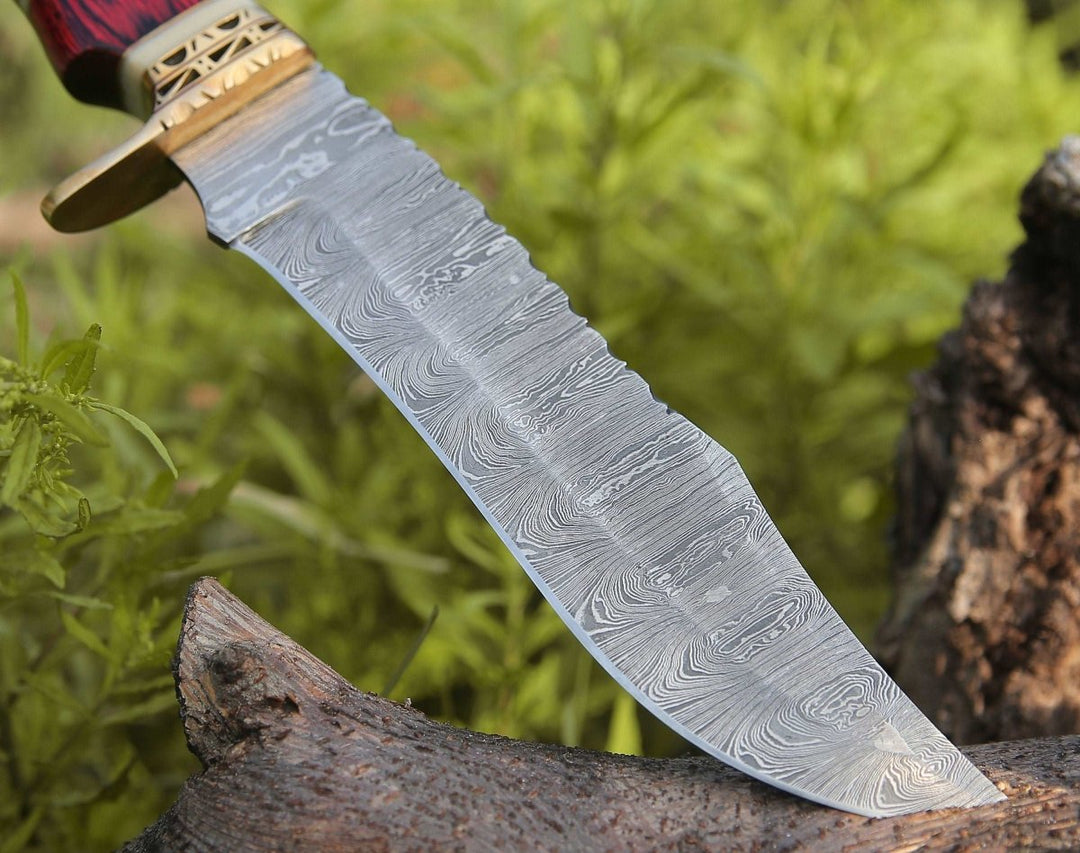 Best Bowie Knife Gifts - Stream Bowie Knife with Pakkawood &amp; Bone Handle - Shokunin USA
