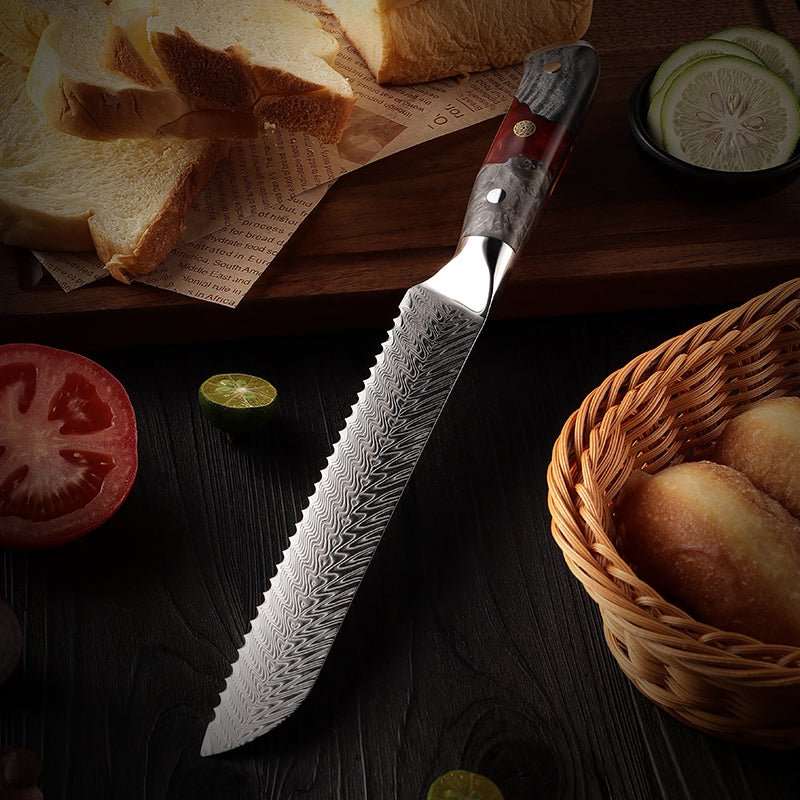 Best Japanese Knives – Supreme Custom VG10 8-Pc Professional Chef Knife Set with Stained Olive Wood Handle &amp; Sheath – shokuninusa