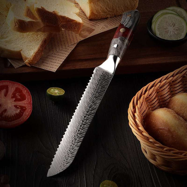 Best Japanese Knives – Supreme Custom VG10 8-Pc Professional Chef Knife Set with Stained Olive Wood Handle &amp; Sheath – shokuninusa