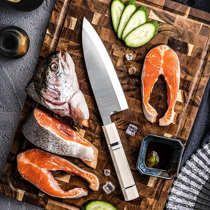 Terra Knives – Terra Professional Chef Knife with Faux Ivory Handle – shokuninusa