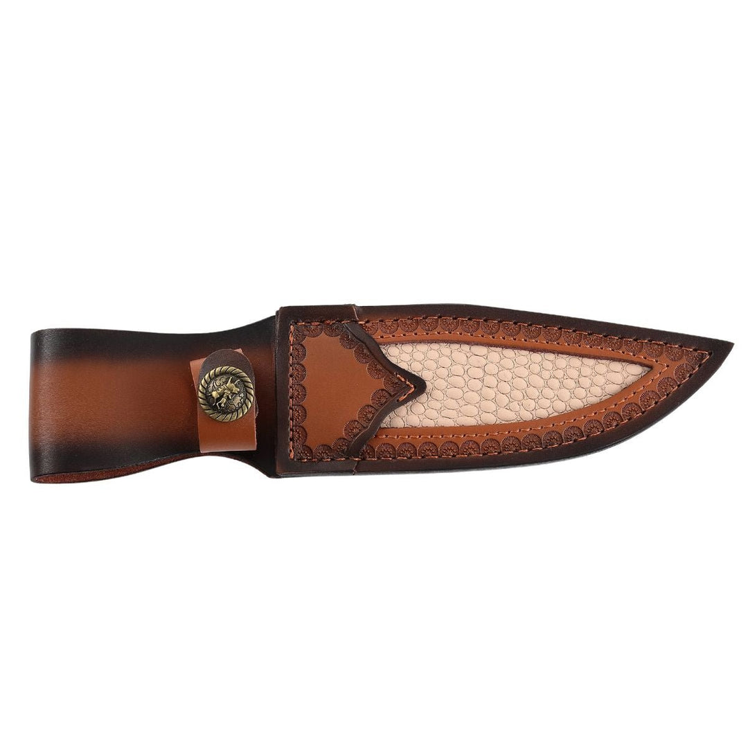 Umbra Knife – Umbra Japanese Hunting Knife with VG-10 Damascus Blade and Walnut Wood Handle – shokuninusa