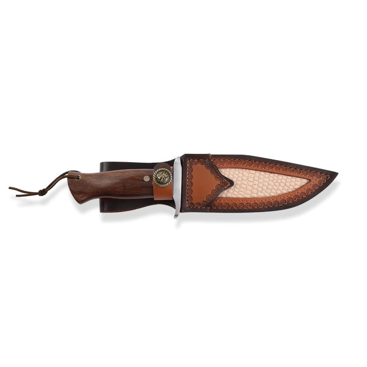 Umbra Hunting Knives – Umbra Japanese Hunting Knife with VG-10 Damascus Blade and Walnut Wood Handle – shokuninusa