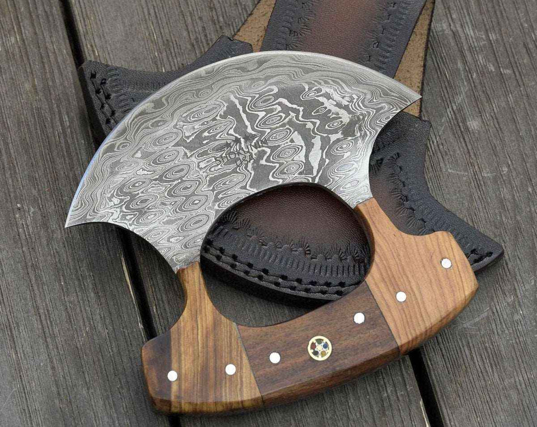 Element Hash Knife with Olive Wood Handle - Shokunin USA