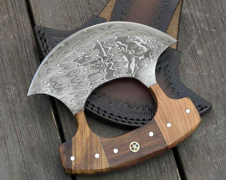 Element Hash Knife with Olive Wood Handle - Shokunin USA