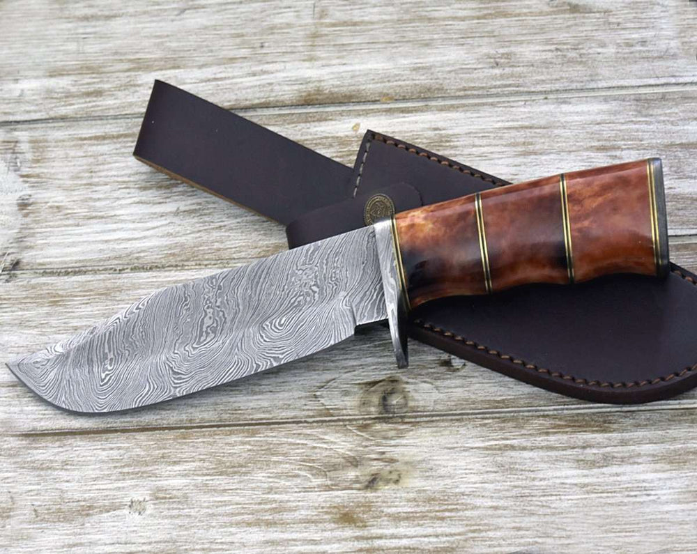 Utility Knife - Horizon Bowie Knife with Bone Handle - Shokunin USA