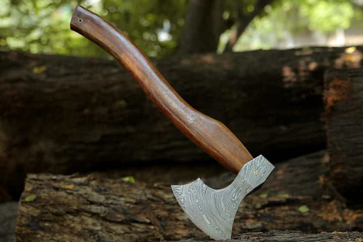 Axes &amp; Hatchets - Viking DAMASCUS AXE Hatchet - Shokunin USA