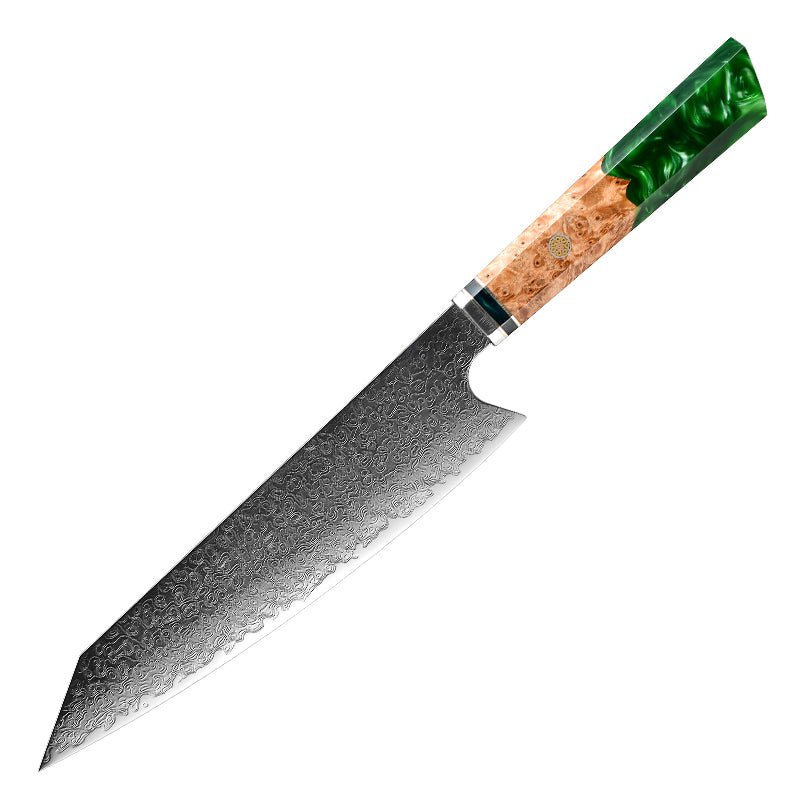 Chef knife - Imperium VG10 Damascus Chef's Knife with Exotic Olive Wood Handle & Sheath - Shokunin USA