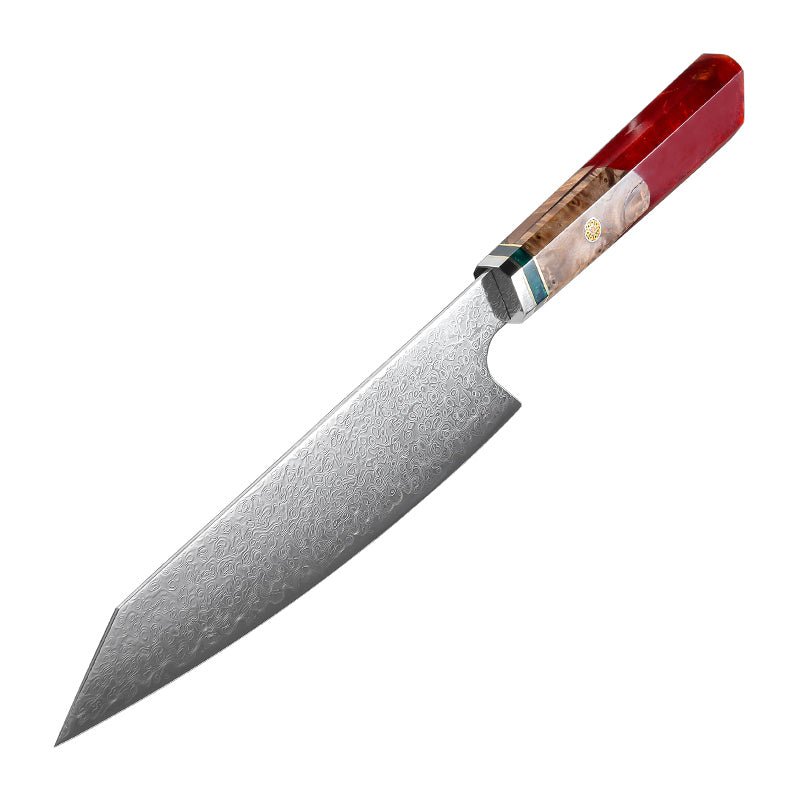 Chef knife - Imperium VG10 Damascus Chef's Knife with Exotic Olive Wood Handle & Sheath - Shokunin USA