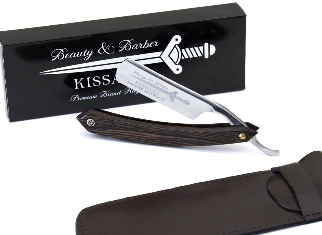 Straight Razors - Kissaki Best Straight Razor with Strop Kit - Shokunin USA