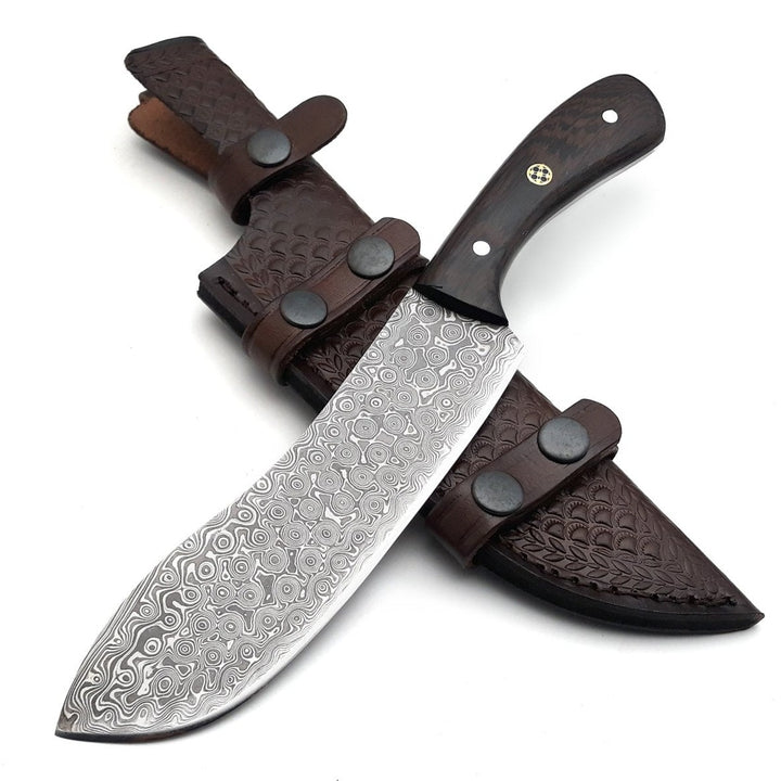 Chef Knife - Super Cut Damascus Chef's Knife with Exotic Wenge Wood Handle - Shokunin USA