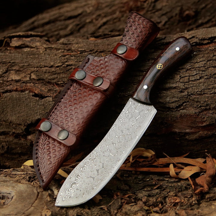 Chef Knife - Super Cut Damascus Chef's Knife with Exotic Wenge Wood Handle - Shokunin USA